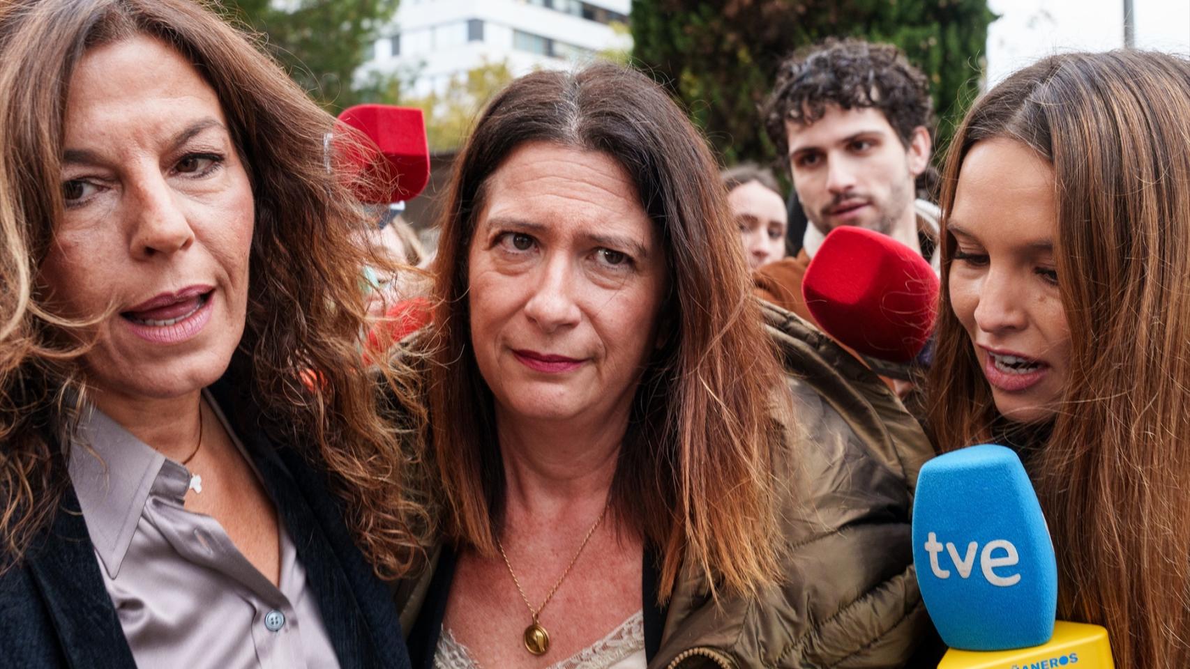 Leire Díez a su llegada a los juzgados de Plaza de Castilla hace unos meses.