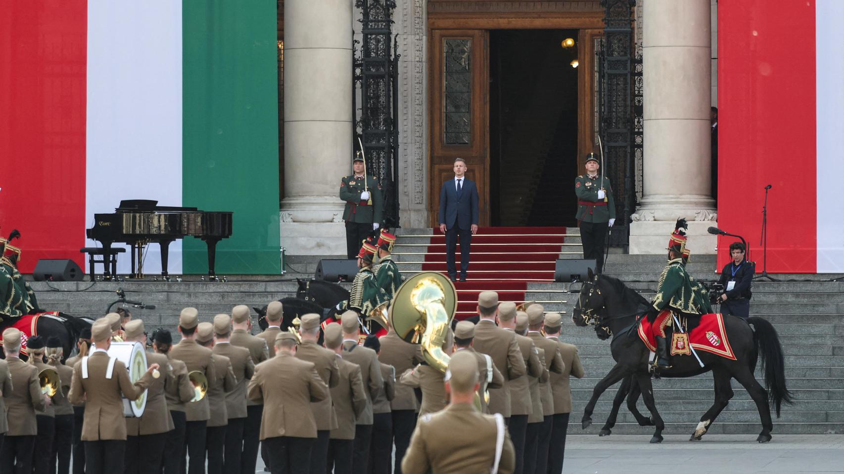 El primer ministro Péter Magyar en la sesión de inauguración del nuevo parlamento de Hungría