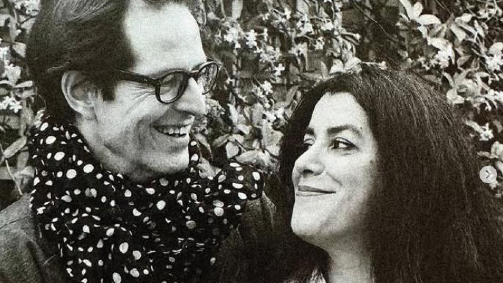 Fotografía de Marjane Satrapi junto a su marido, Mattias Ripa, publicada en su perfil de Instagram. Foto: Laura Wilson