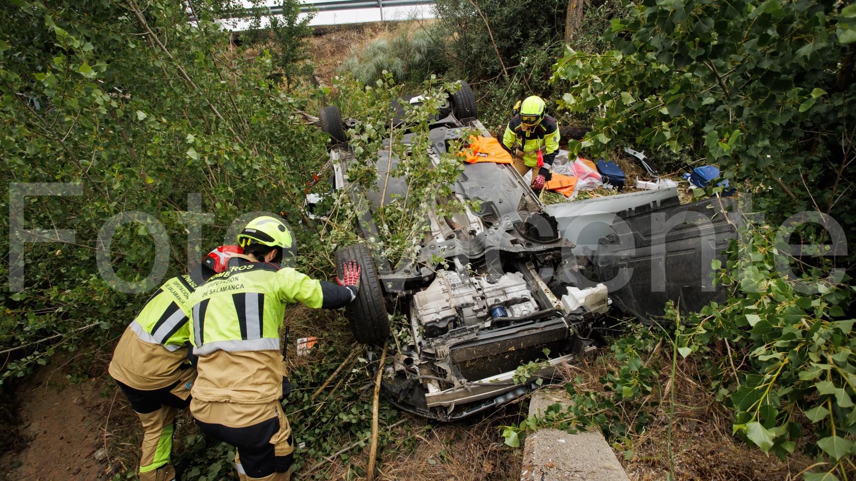 Accidente de tráfico de la A-62, sentido Portugal a la altura de Carpio de Azaba (Salamanca).