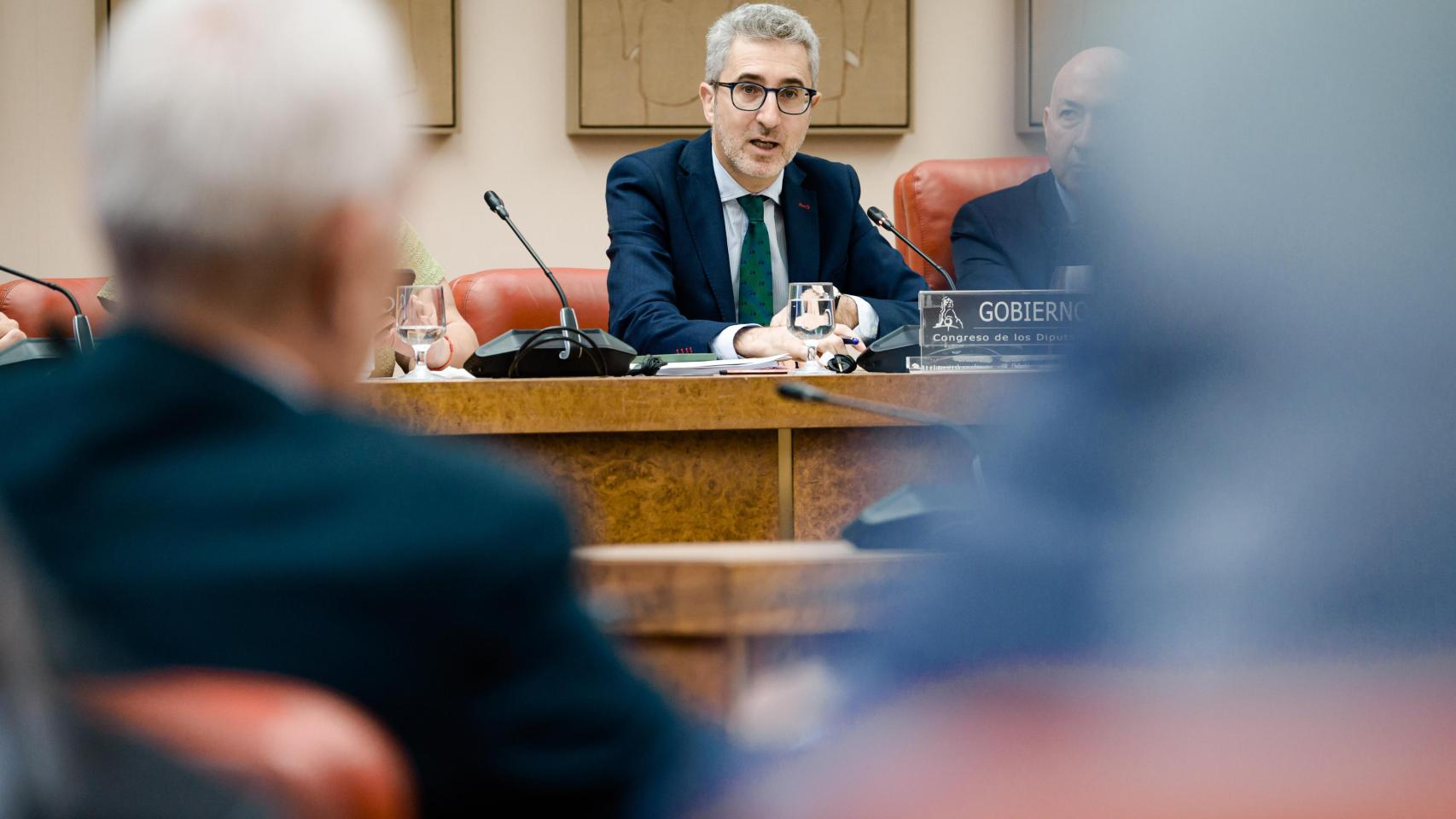 Arcadi España, ministro de Hacienda, en el Congreso. 