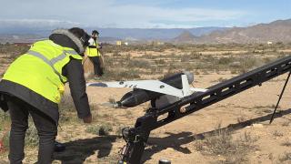 Lanzamiento de un dron interceptor Hornet