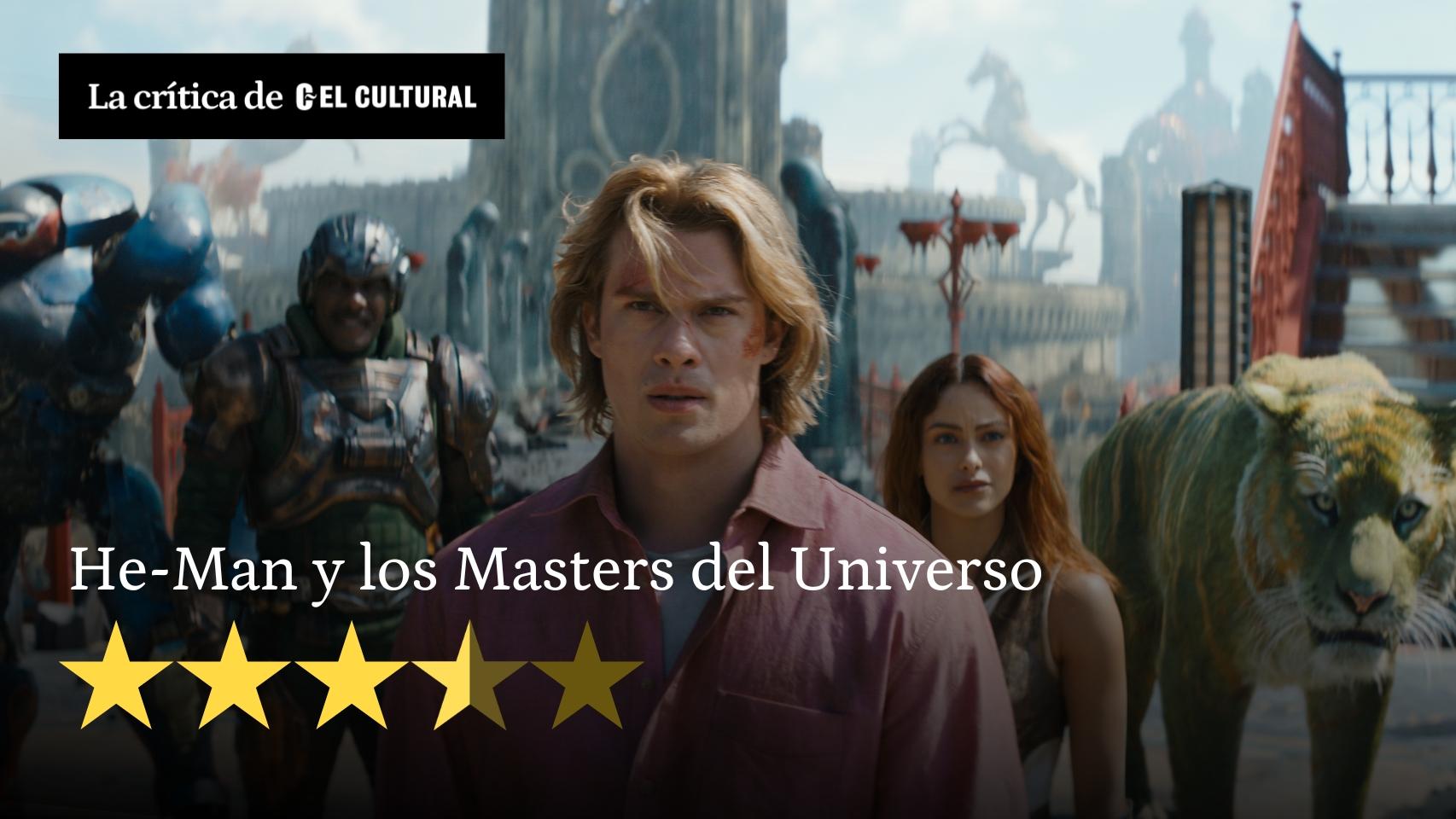 Nicholas Galitzine, en el centro, en 'He-Man y los Masters del Universo'