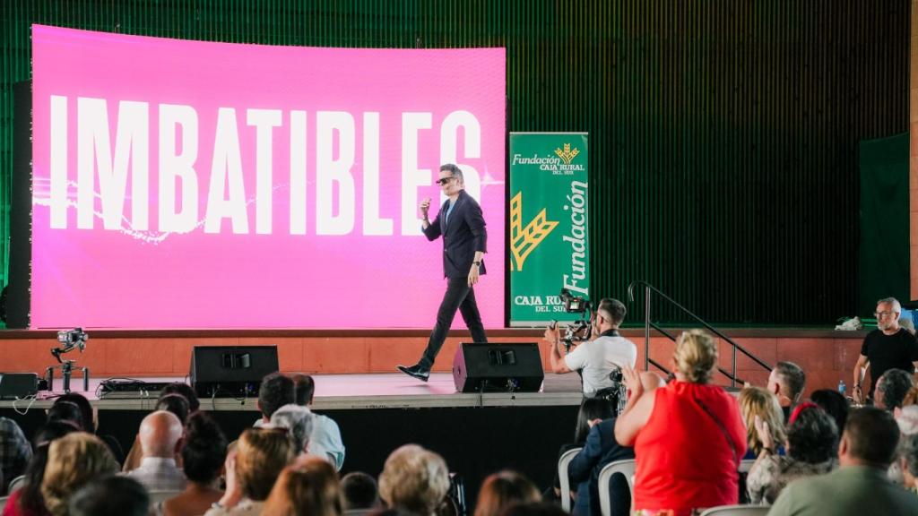 Fernando Díaz de la Guardia en el evento de 'Imbatibles' en Adamuz.