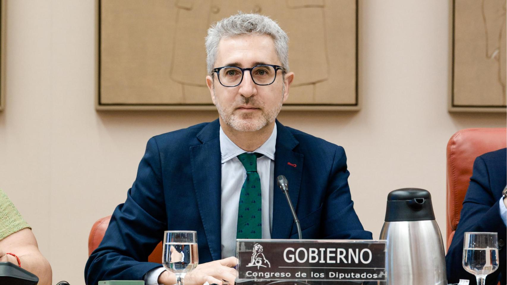 Arcadi España, ministro de Hacienda, en el Congreso. 