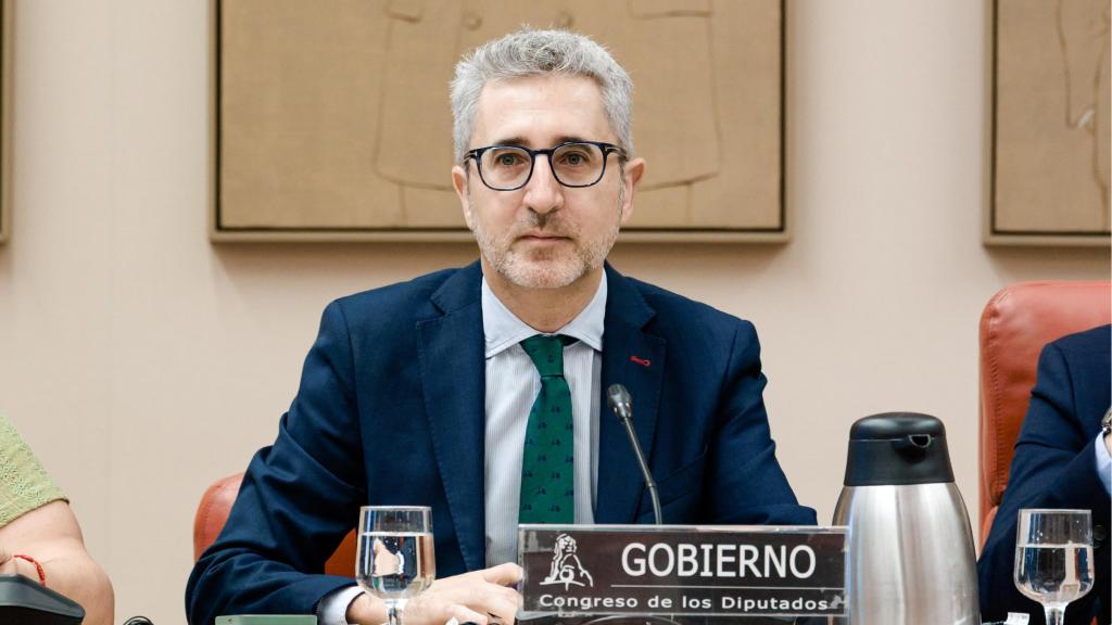 Arcadi España, ministro de Hacienda, en el Congreso. 