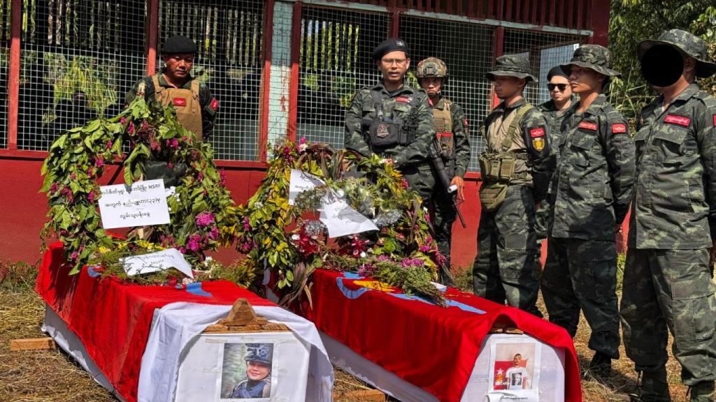 Caídos de la Mon State Army, en Myanmar.