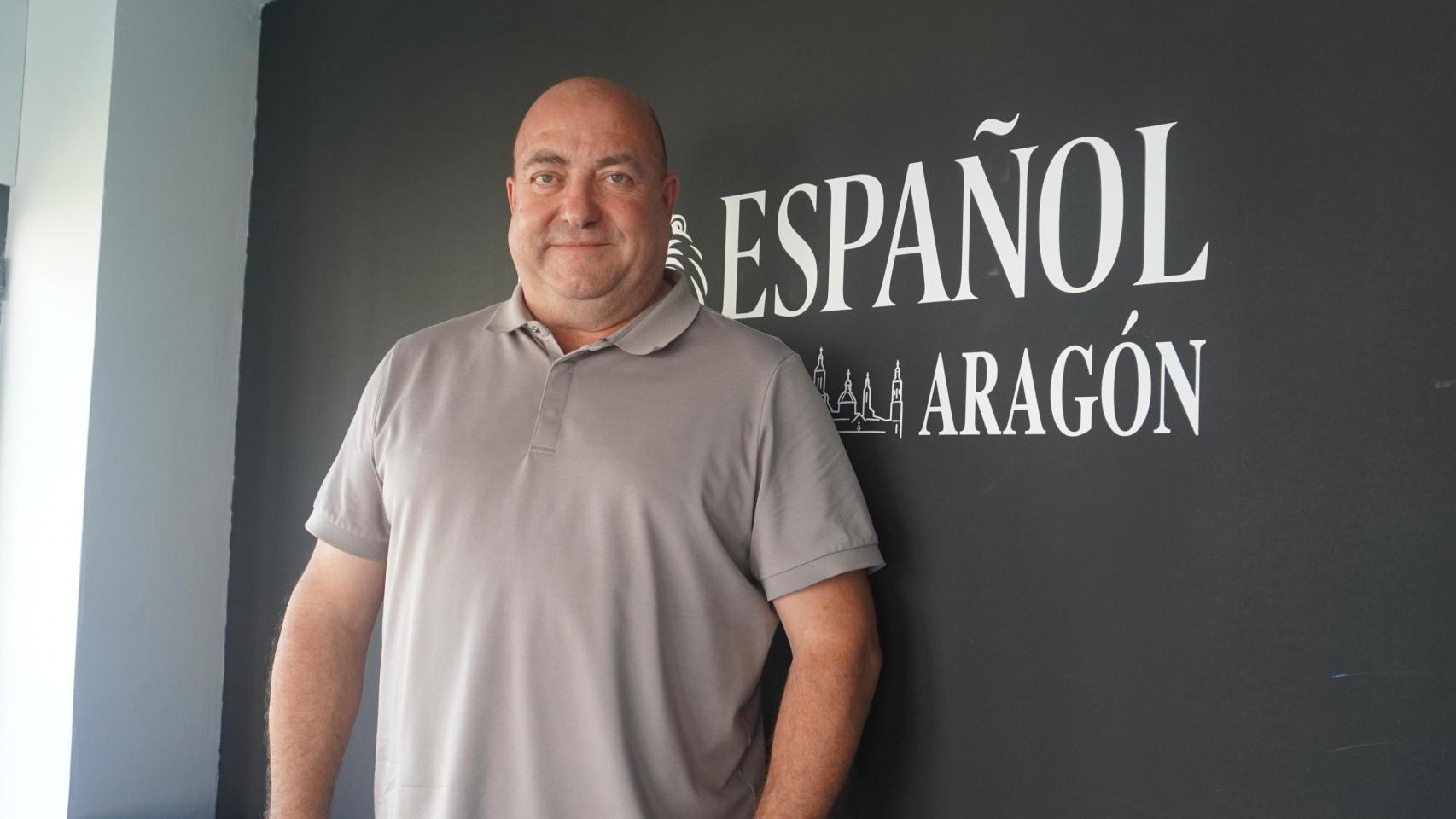 El presidente de la comarca de las Cinco Villas, Santos Navarro.