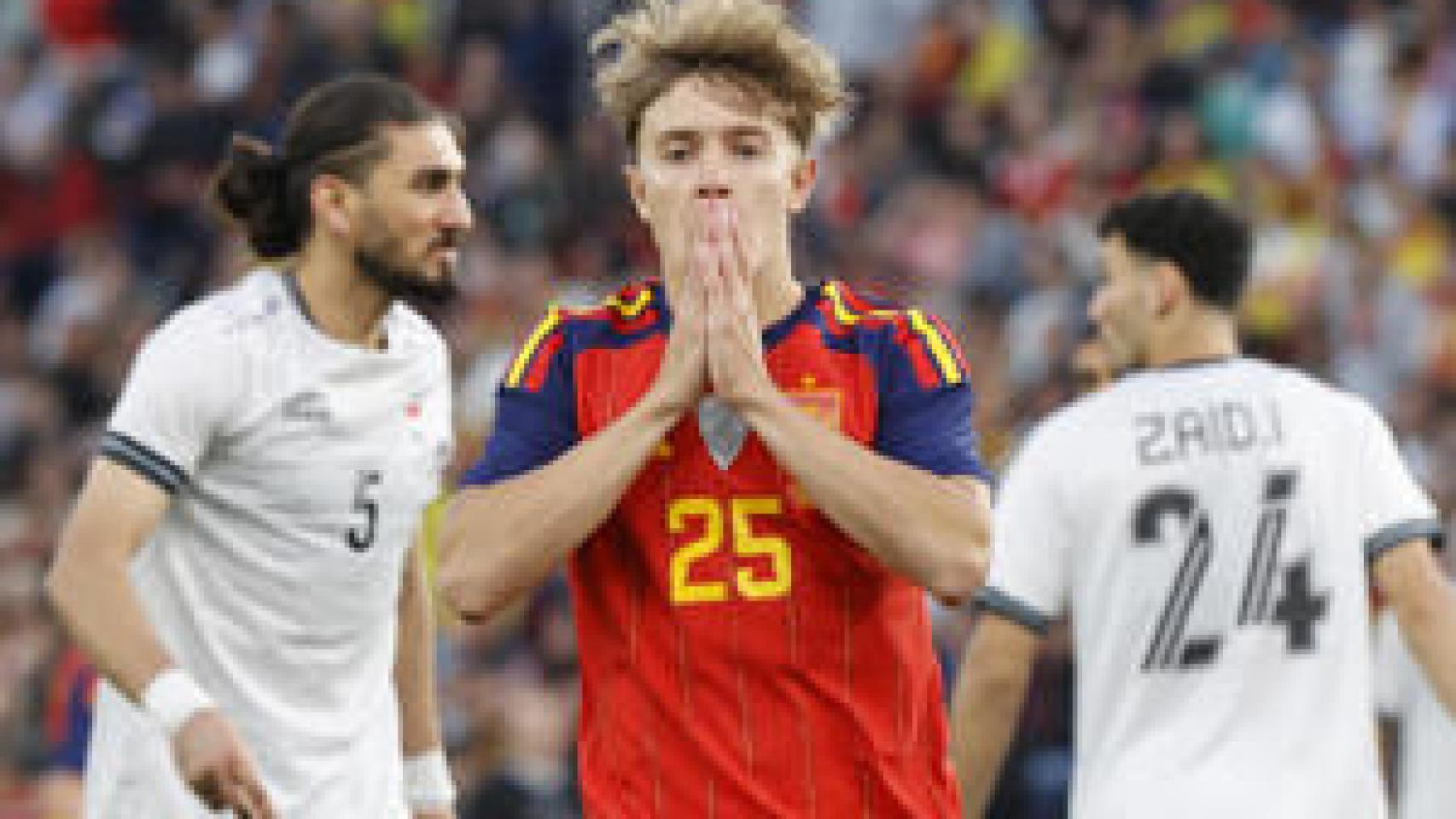 Jesús Rodríguez en el partido de España contra Irak. 