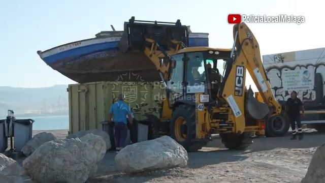 Vídeo de la actuación en el varadero de San Andrés en Málaga.