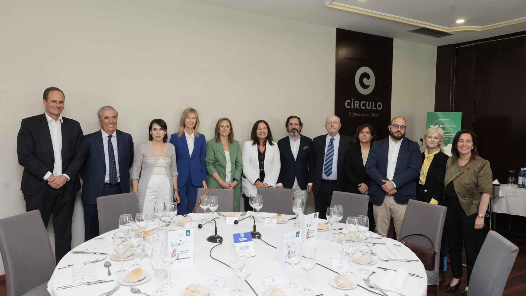 Tribuna en el Círculo de Empresarios de Galicia. 