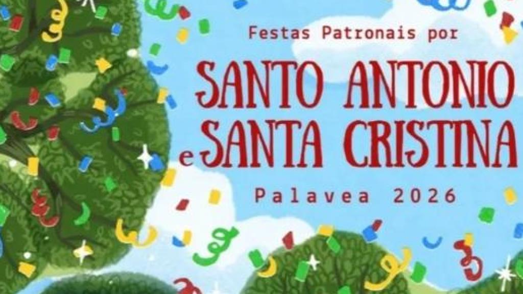 Cartel de las Fiestas de Palavea 2026 en A Coruña