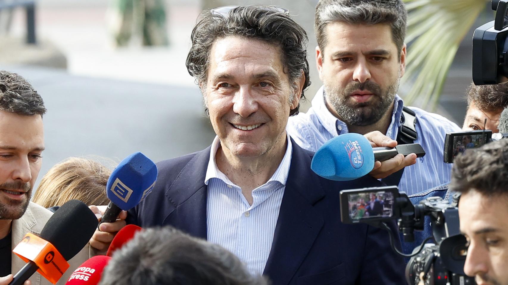 Luis Lorenzo, llegando a una nueva sesión de juicio. 