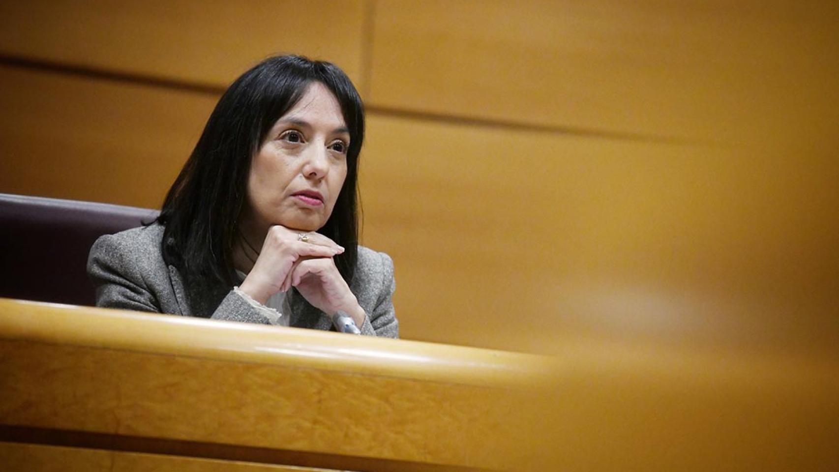  directora general de la Guardia Civil, Mercedes González Fernández, durante su comparecencia en la Comisión de Interior del Senado en marzo de 2025.
