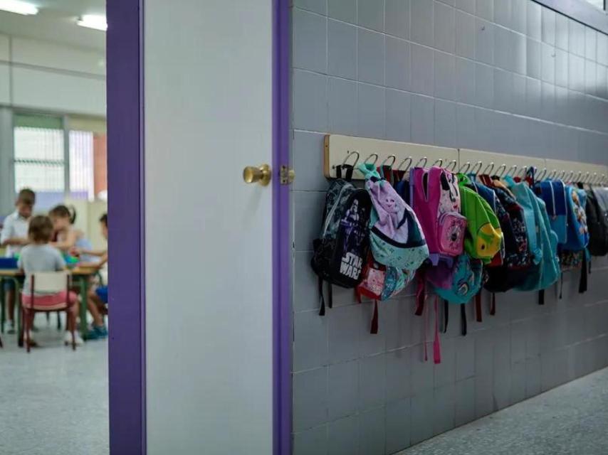 Entrada a una clase de colegio. EFE
