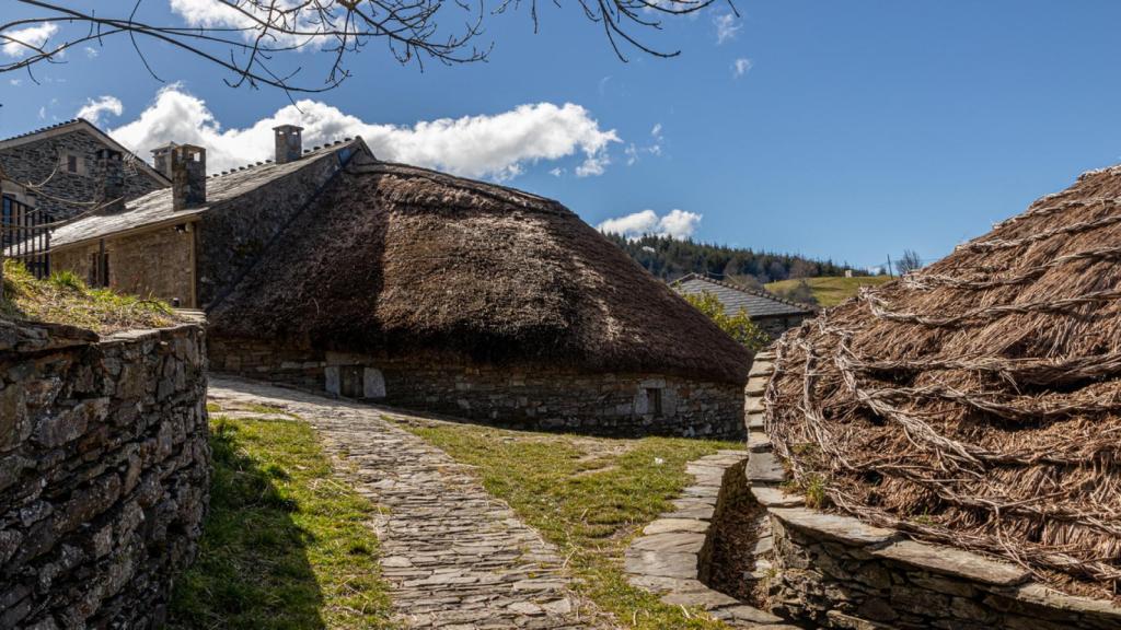 Pallozas en O Cebreiro.