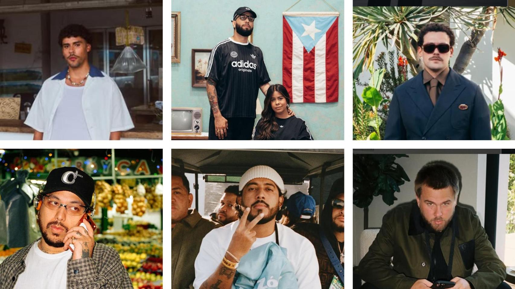 Montaje del equipo de Bad Bunny. 