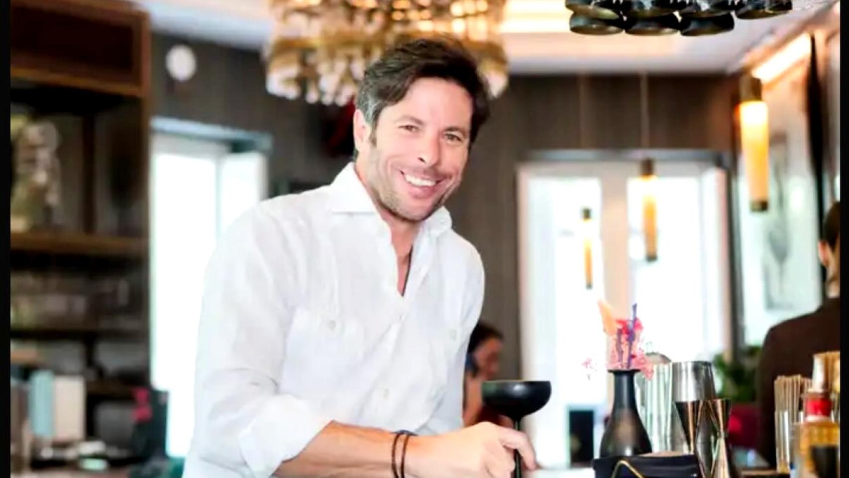 José Antonio Canales Rivera, posando en el restaurante ABYA, en Madrid. 
