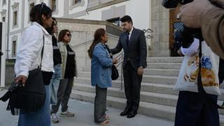 La madre de Yoel Quispe durante el primer día del juicio por el apuñalamiento mortal a su hijo