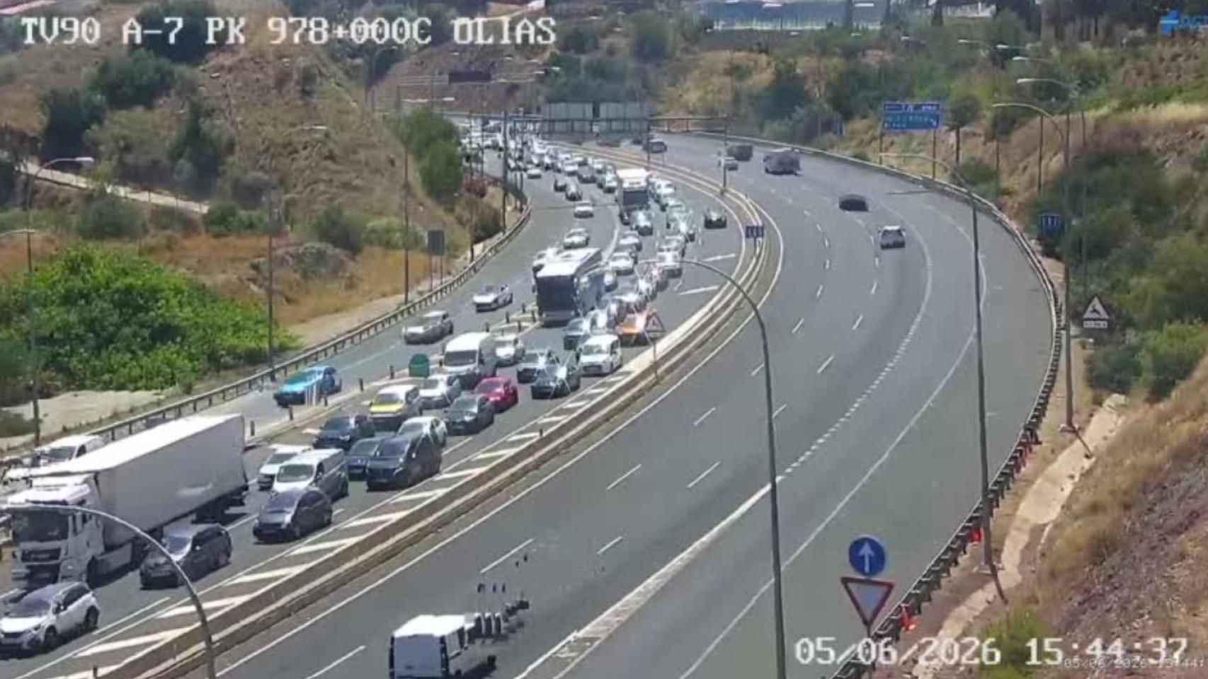 Imagen del atasco.