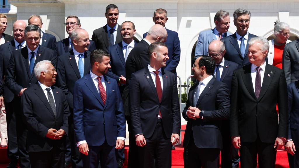 Los líderes de la UE y los Balcanes, durante la cumbre celebrada este viernes en Montenegro