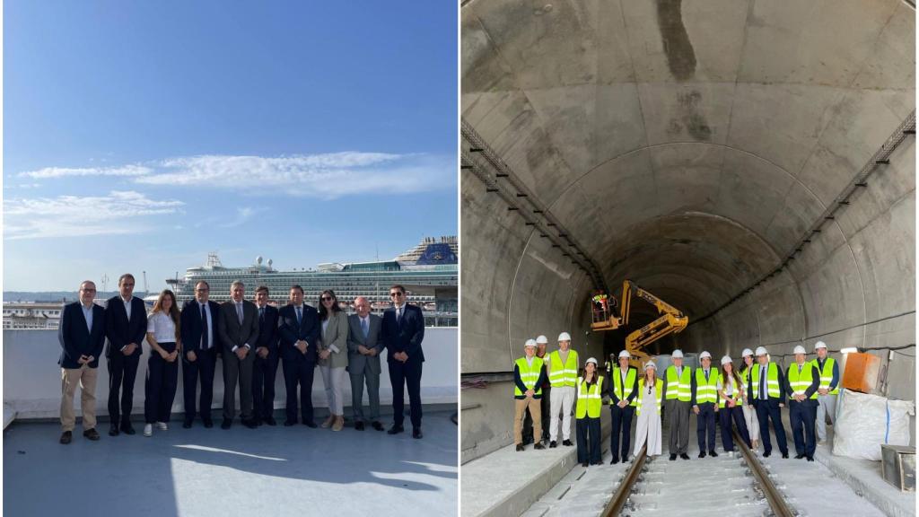Visita de la delegación europea del Corredor Atlántico al puerto de A Coruña en mayo 2026.