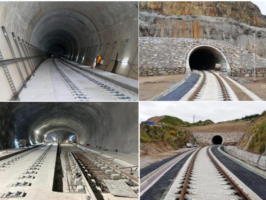 Fotos del acceso ferroviario al puerto exterior de A Coruña