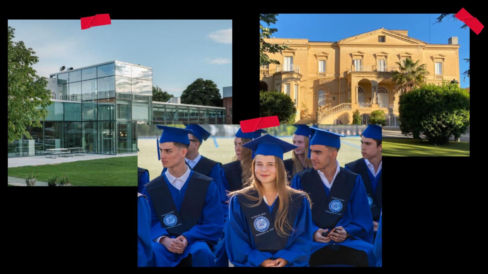 Fotos de tres de los 10 colegios.