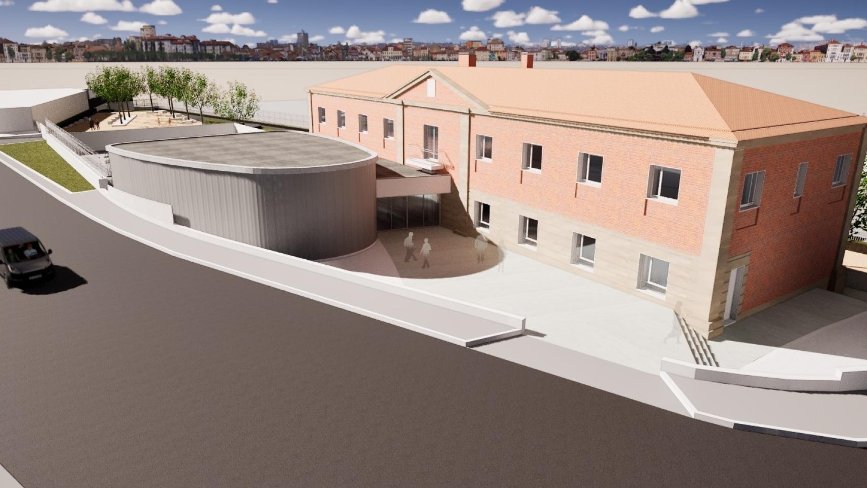 Recreación del futuro Centro de Innovación Juvenil en la Casa de la Juventud del barrio de Garrido de Salamanca.