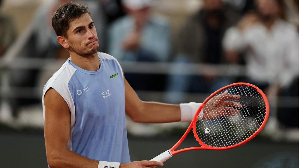 Matteo Arnaldi, tras el partido ante Berrettini.