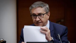 El conseller de Hacienda, José Antonio Rovira, explica los Presupuestos de 2026 en Les Corts. José Cuéllar / Corts