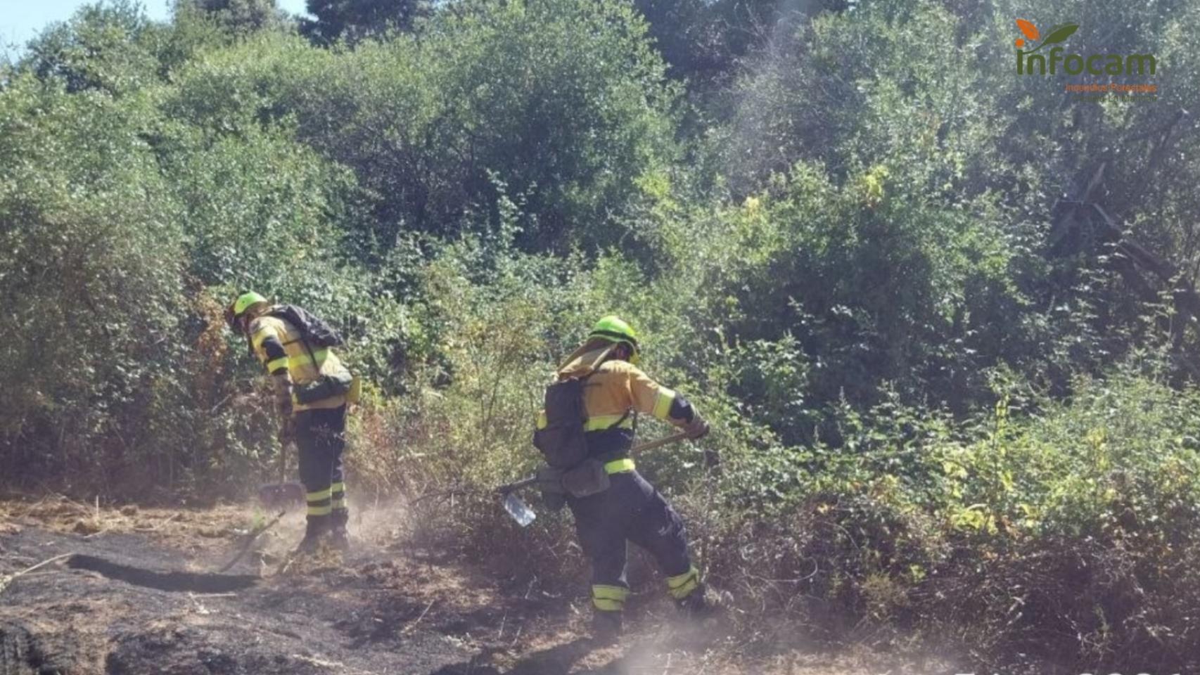 Incendio en Méntrida (Toledo). Foto: Plan Infocam.