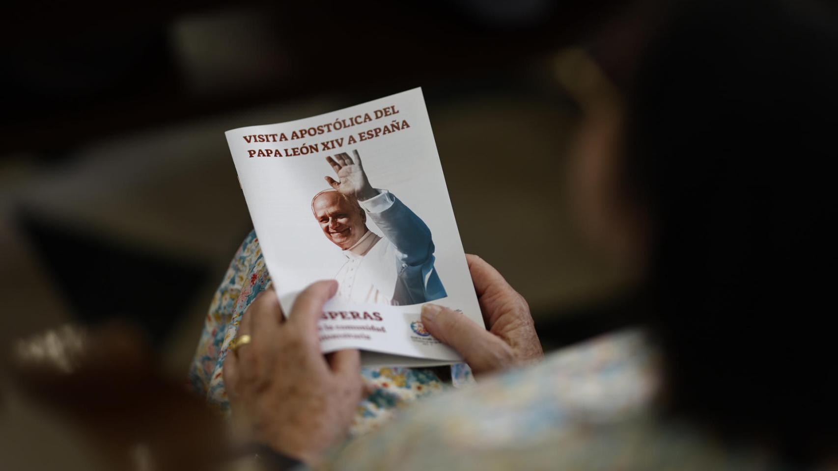 Folleto de la visita del Papa a España.