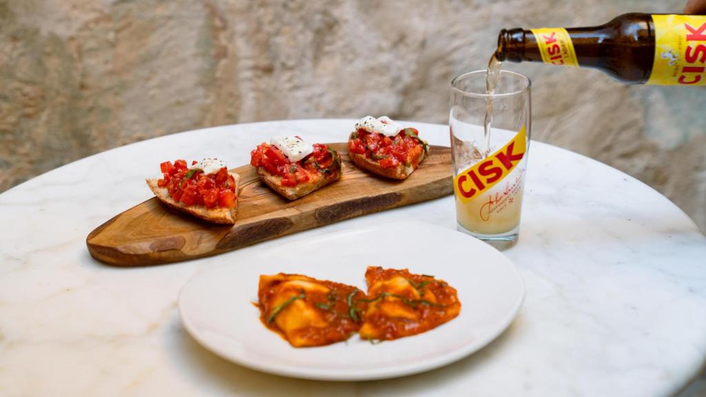 El aperitivo tradicional de tomate de Gozo.