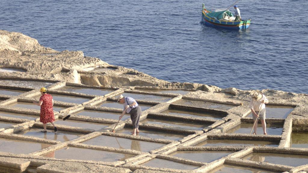 Las salinas de la isla de Gozo.
