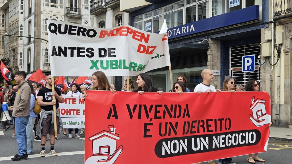Manifestación por la vivienda en A Coruña