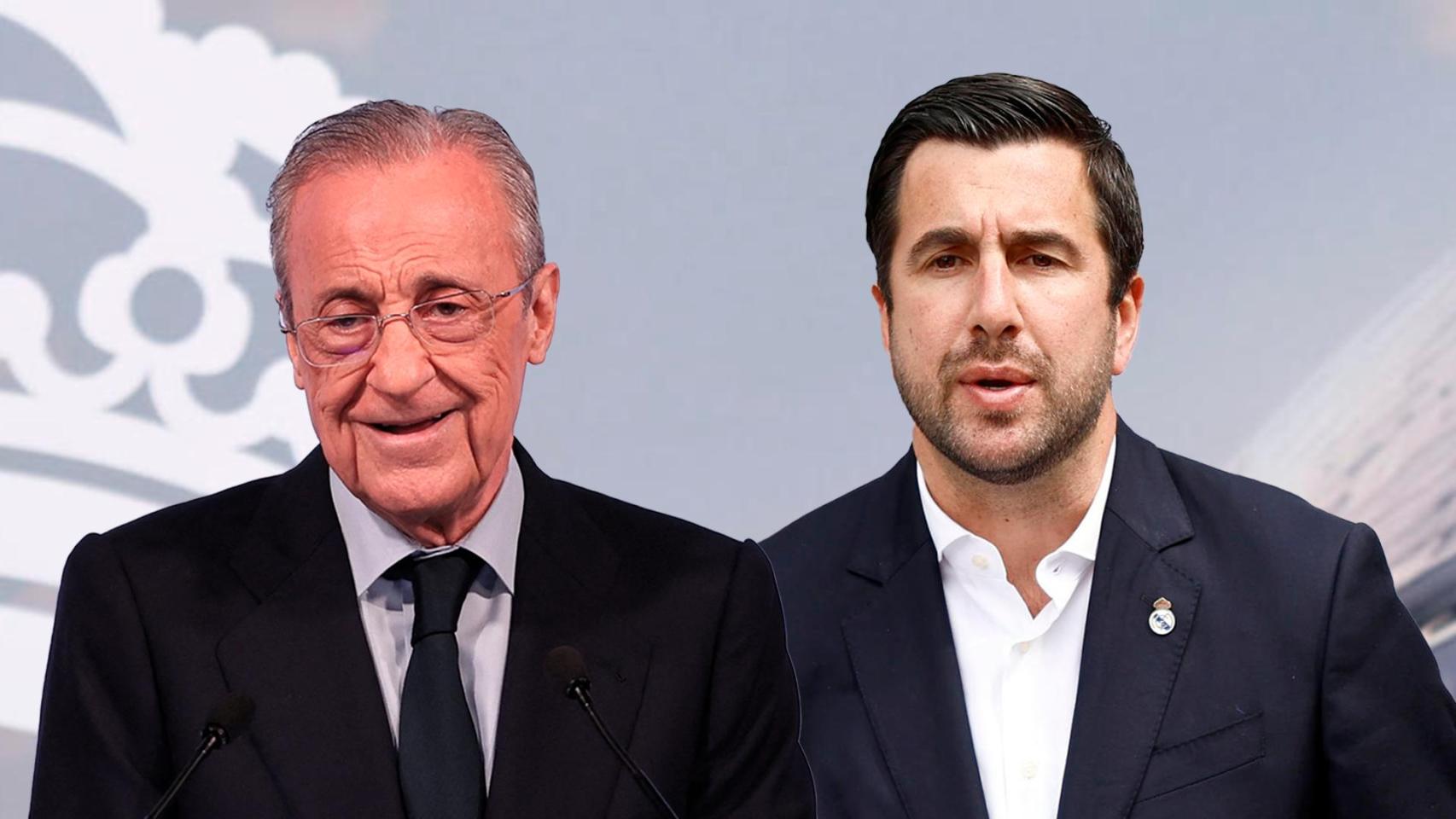 Montaje de Florentino Pérez y Enrique Riquelme.