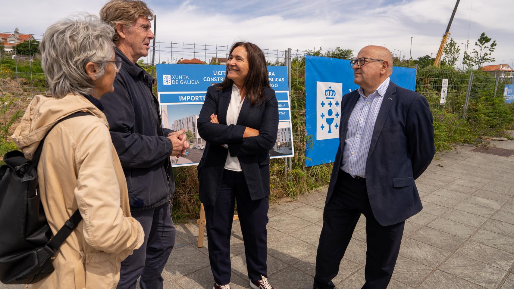 Visita a las futuras viviendas de Navia, en Vigo. 