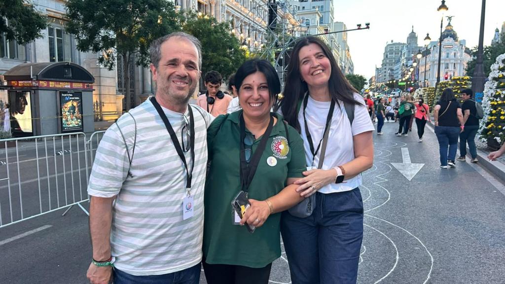 Ramón Novoa, Paz Varela y Leticia Fernández.