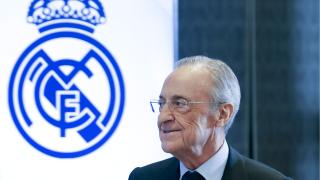 Florentino Pérez, durante el acto de cierre de su campaña.