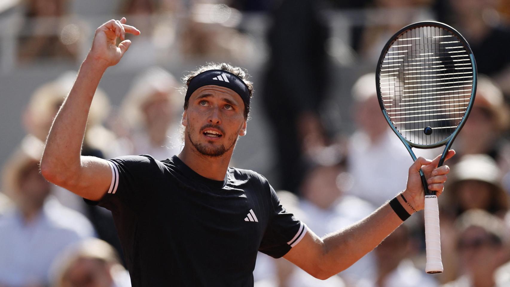 Alexander Zverev, durante la final de Roland Garros.