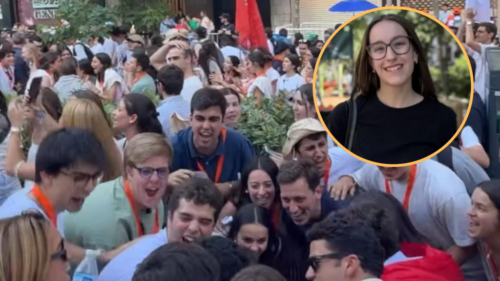 Los jóvenes aragoneses, en Madrid.