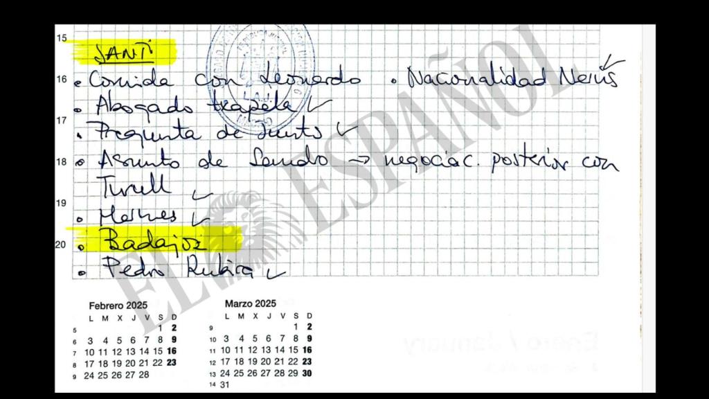 Agenda de Leire Díez.