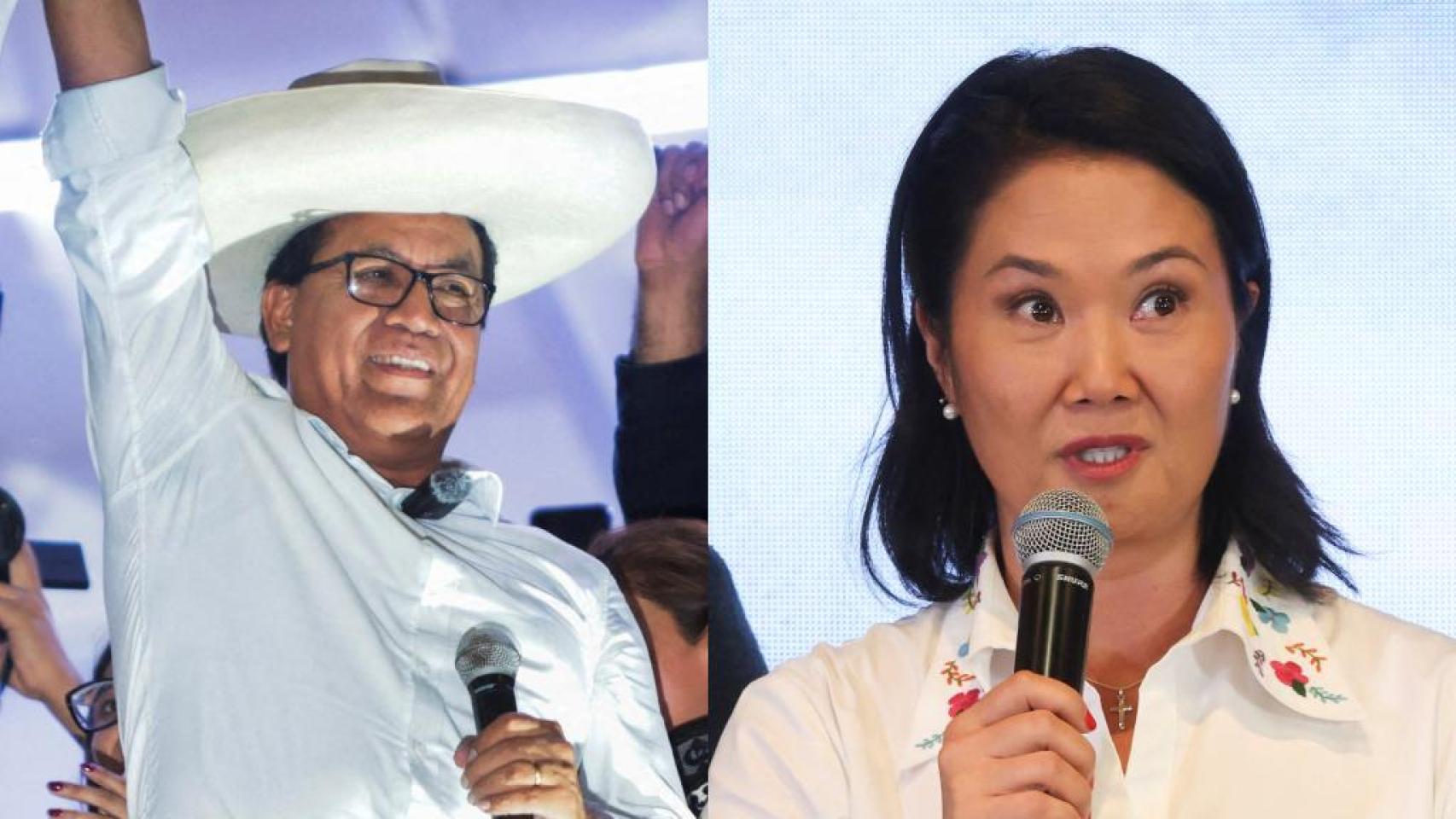 Roberto Sánchez y Keiko Fujimori van a un escrutinio voto a 