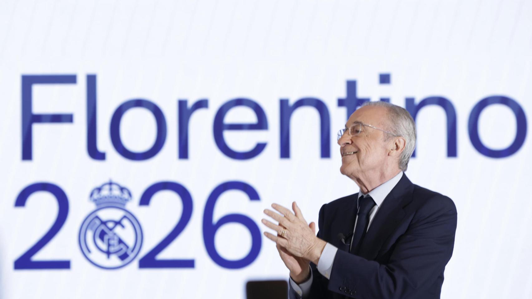 Florentino Pérez reelegido presidente del Real Madrid tras vencer a Enrique Riquelme.