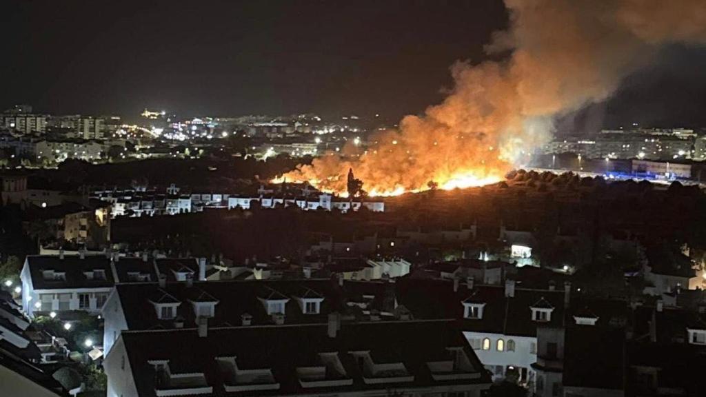 El incendio.