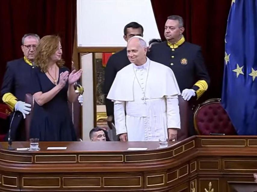 León XIV en el Congreso.