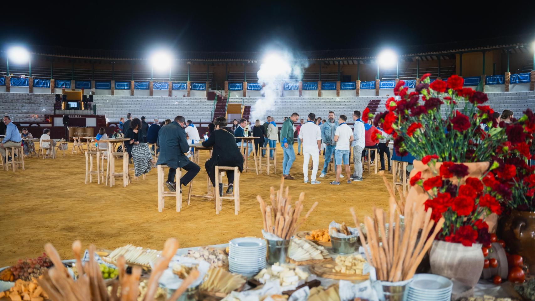 Evento en el ruedo de la Plaza de Toros de Tarazona.