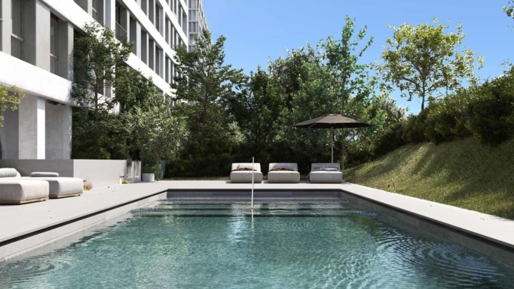 Piscina comunitaria de Residencial Caleida