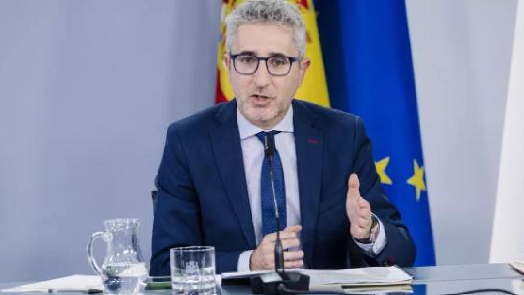 Arcadi España, ministro de Hacienda. 